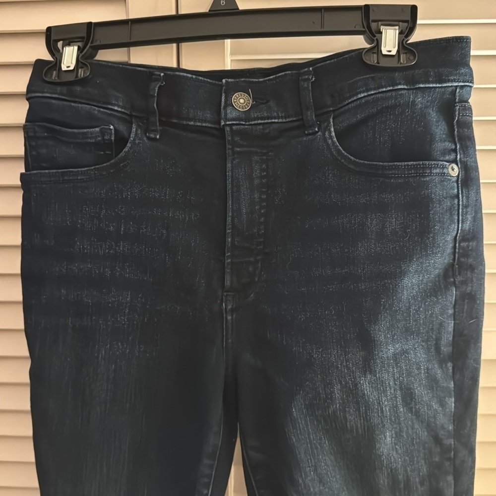 Express Women’s Dark Denim Perfect Skinny High Rise 8R  EUC - Picture 3 of 6